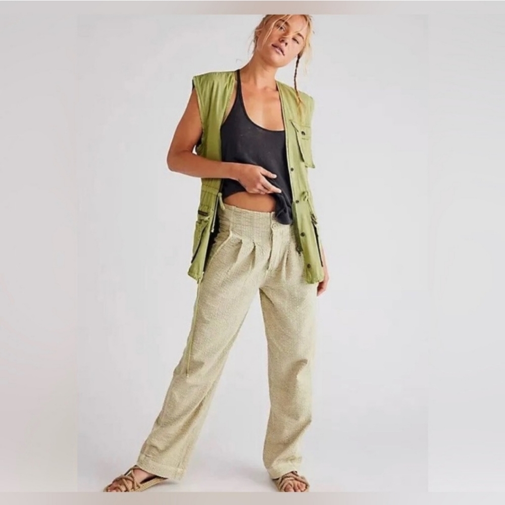 NWOT Free People Thin Line Straight Chino Pants